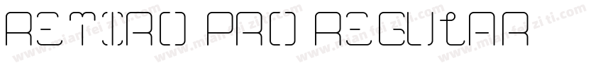 Retiro Pro Regular字体转换